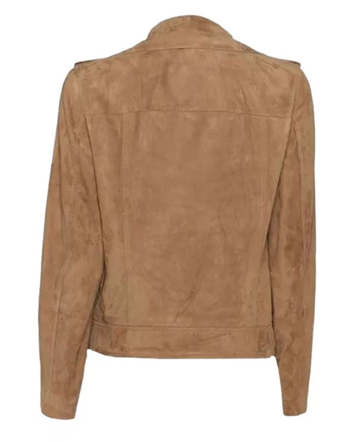 Womens  Brown Suede Jacket