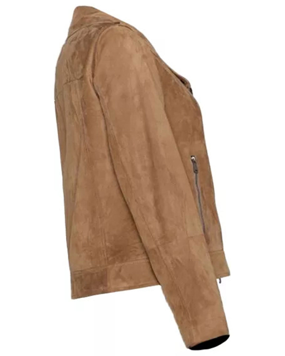 Womens  Brown Suede Jacket