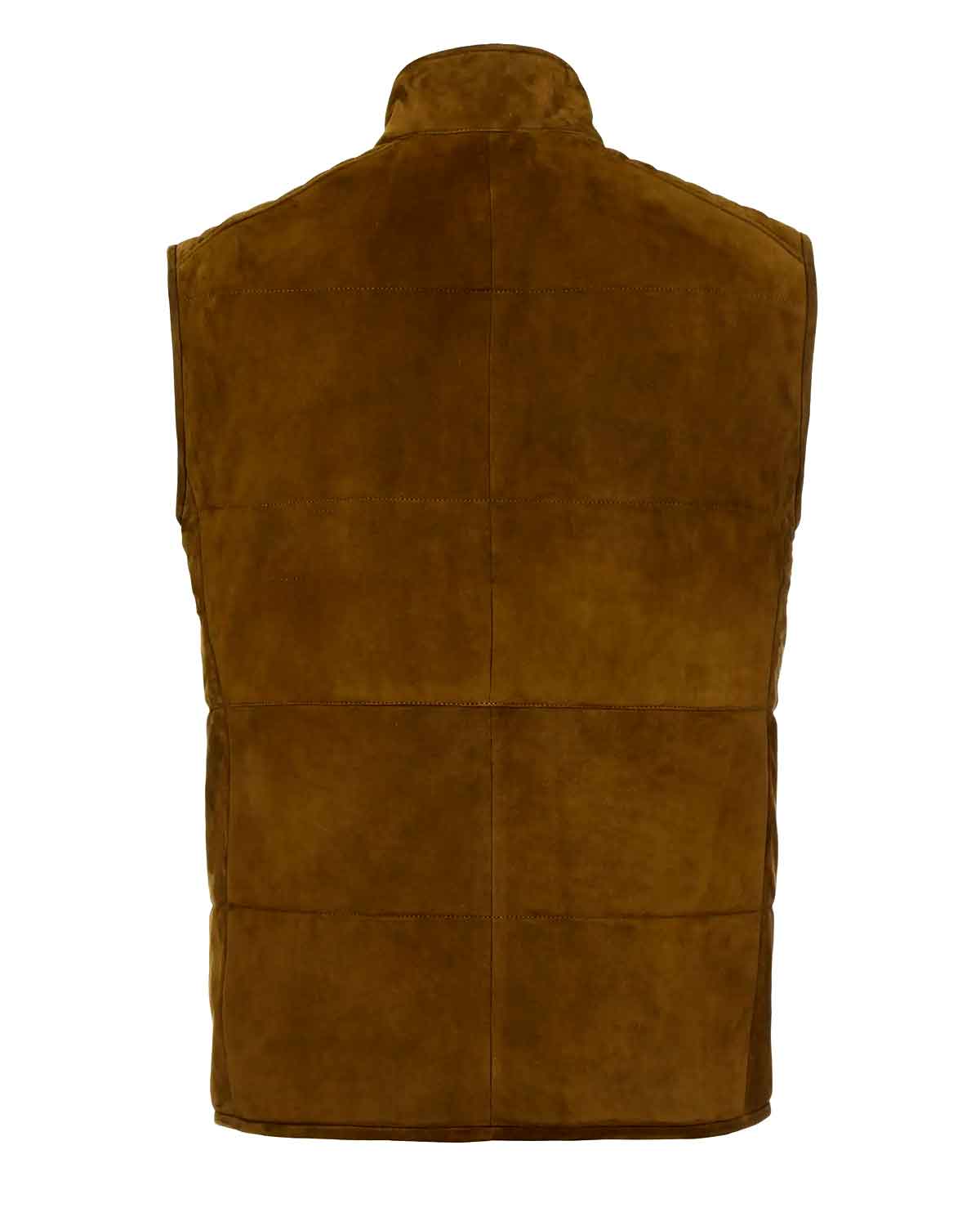 Mens  Western Design Suede Leather Vest