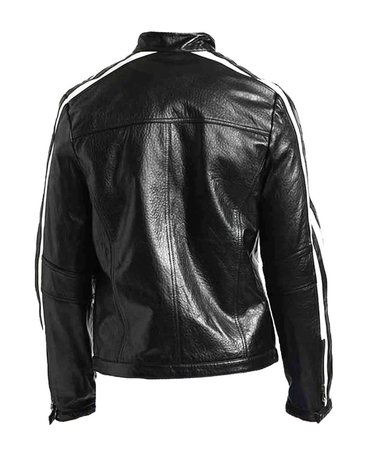 Mens Biker Striped Jacket