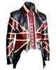 Mens Vintage Union Jack Tail Leather Coat