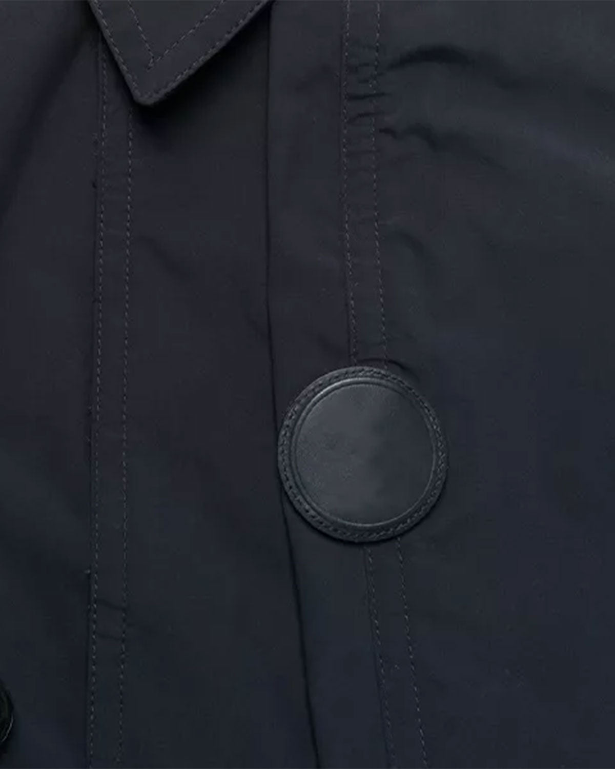 Womens  Long Navy Blue Trench Coat