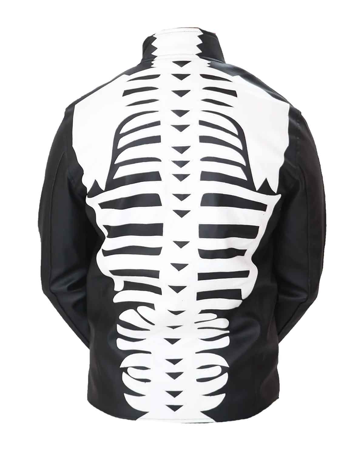 Mens Skeleton Leather Jacket