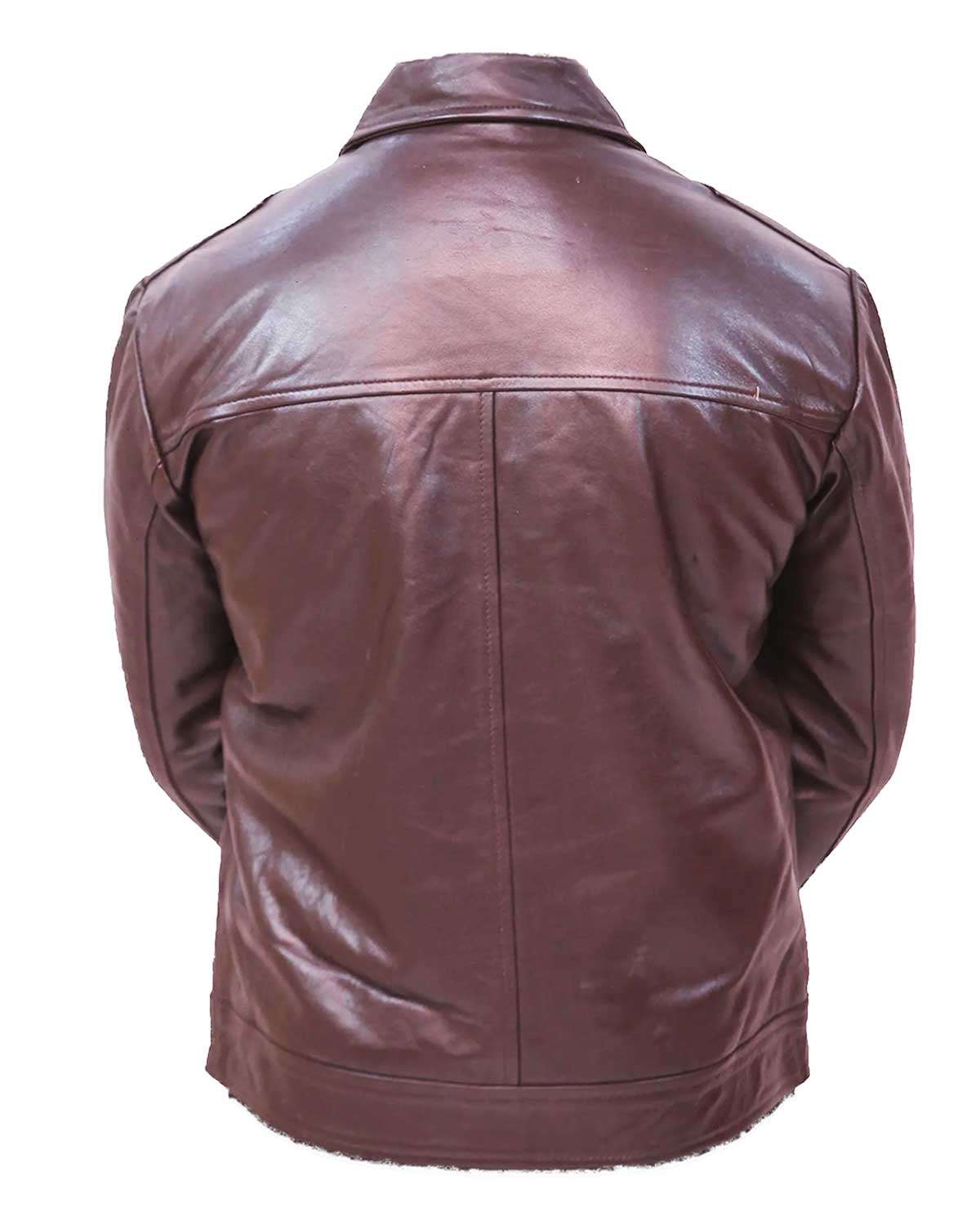 Mens Vintage Brown Leather Jacket