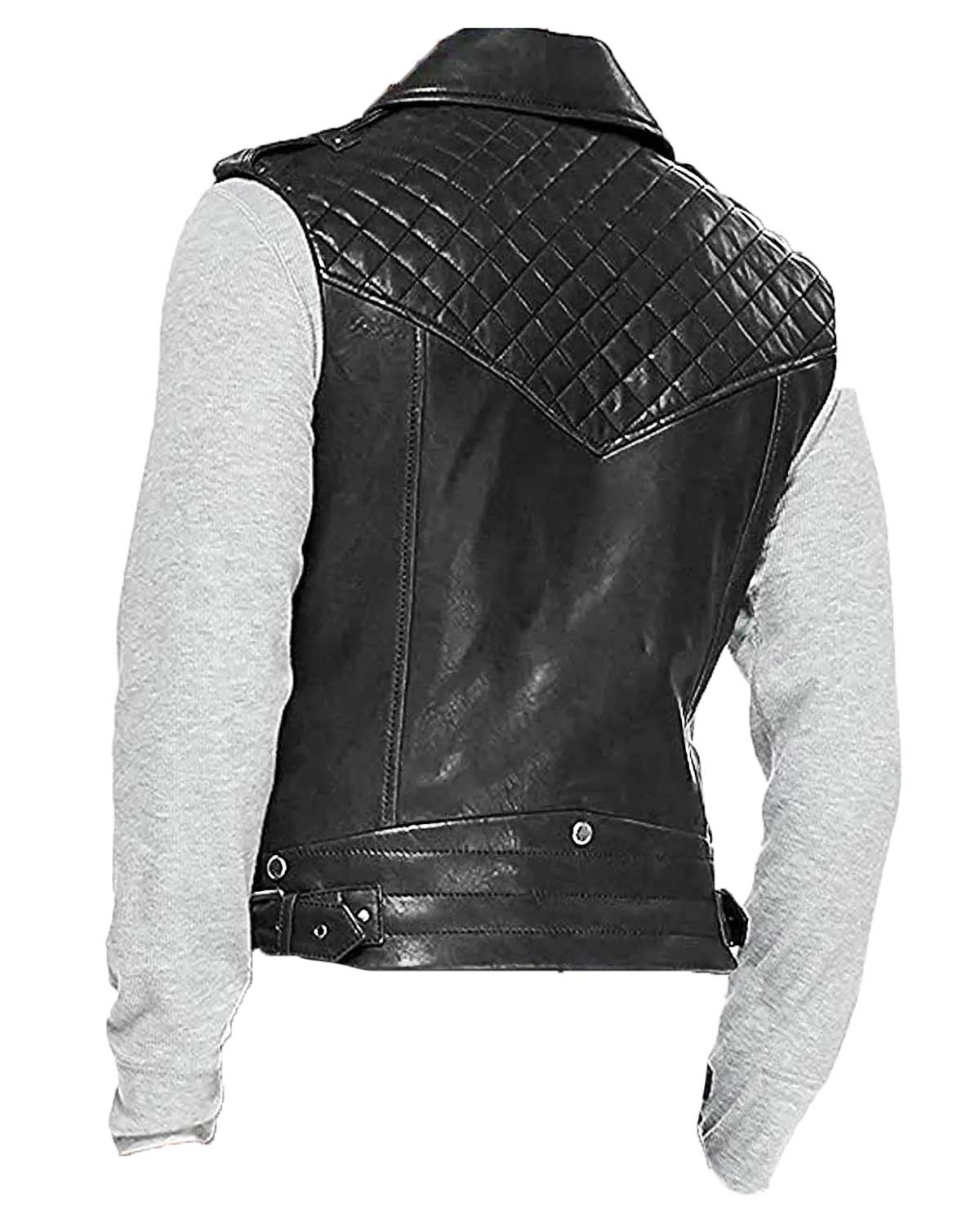 Mens  Cafe Racer Asymmetrical Zipper Vest