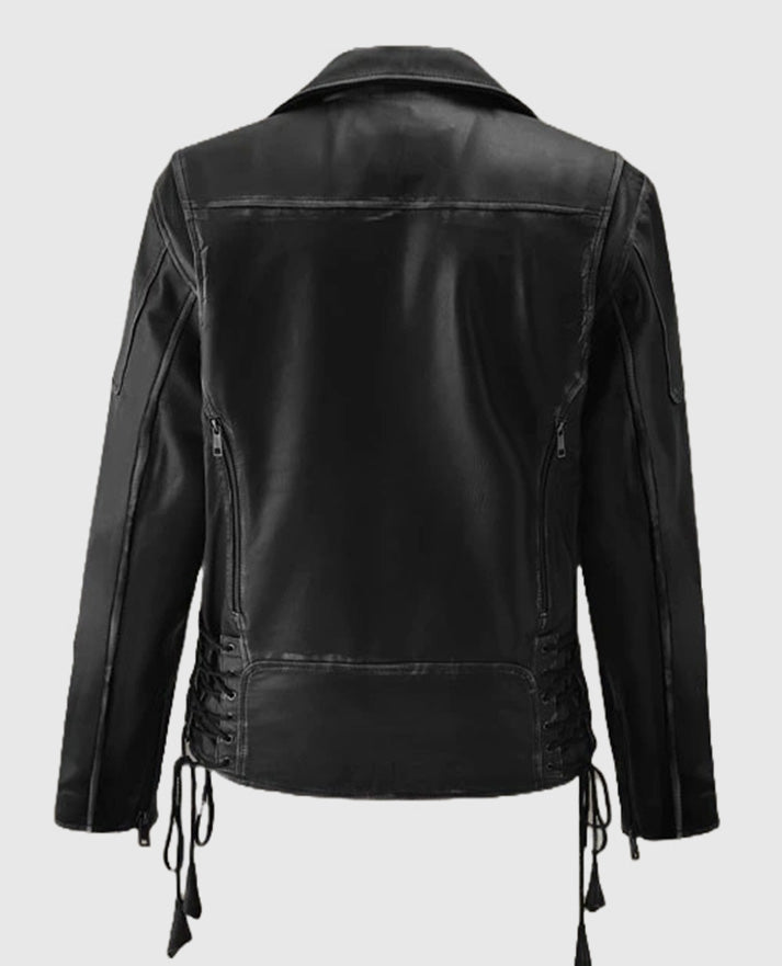 Men's Street Style Leather Biker Jacket