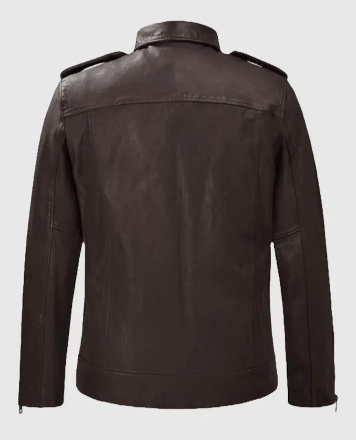 Men's Brown Riding Rutland Leather Jacket