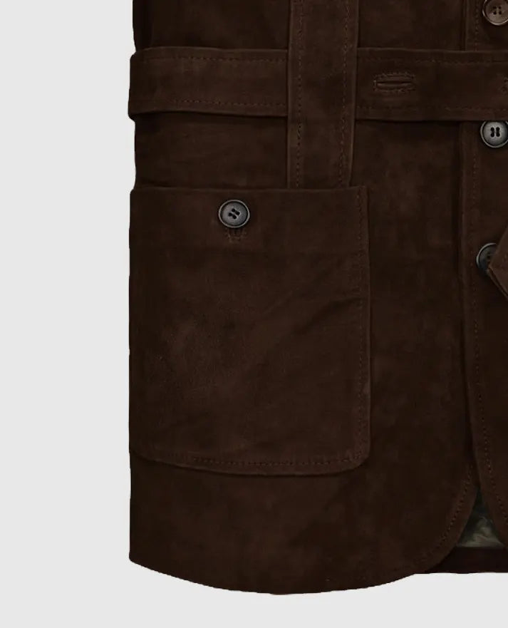Men's Dune Safari Suede Leather Blazer