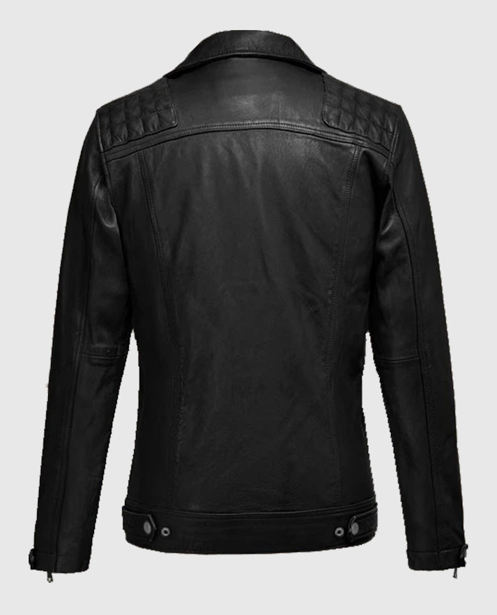 Men's Black Ironwood Biker Leather Jacket