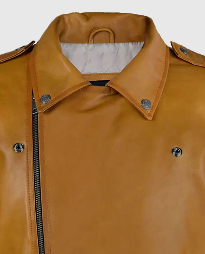 Men's Rutland Caramel Brown Riding Leather Jacket