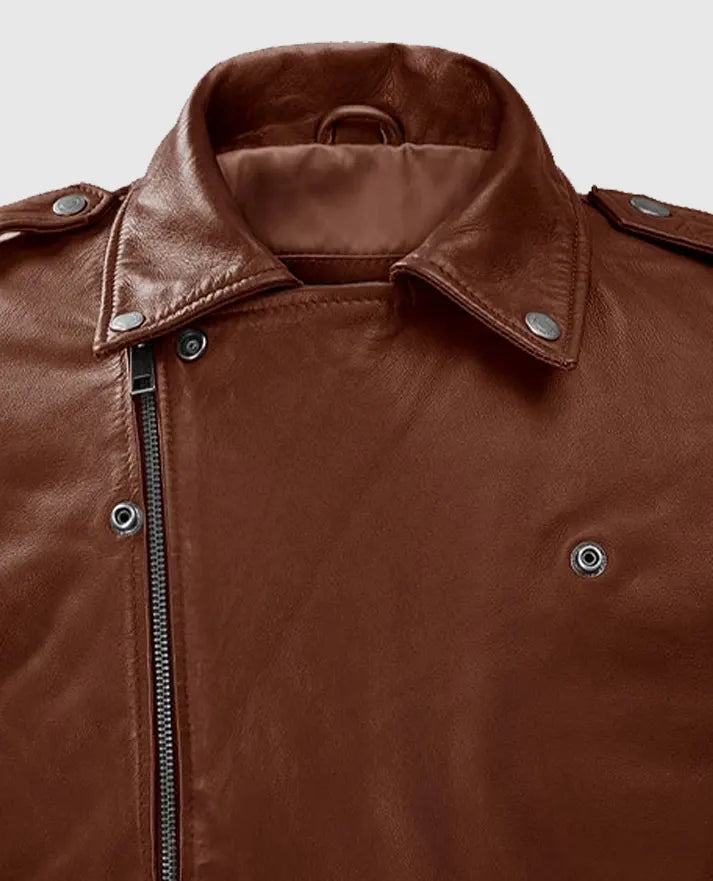 Men's Tan Rutland Riding Leather Jacket