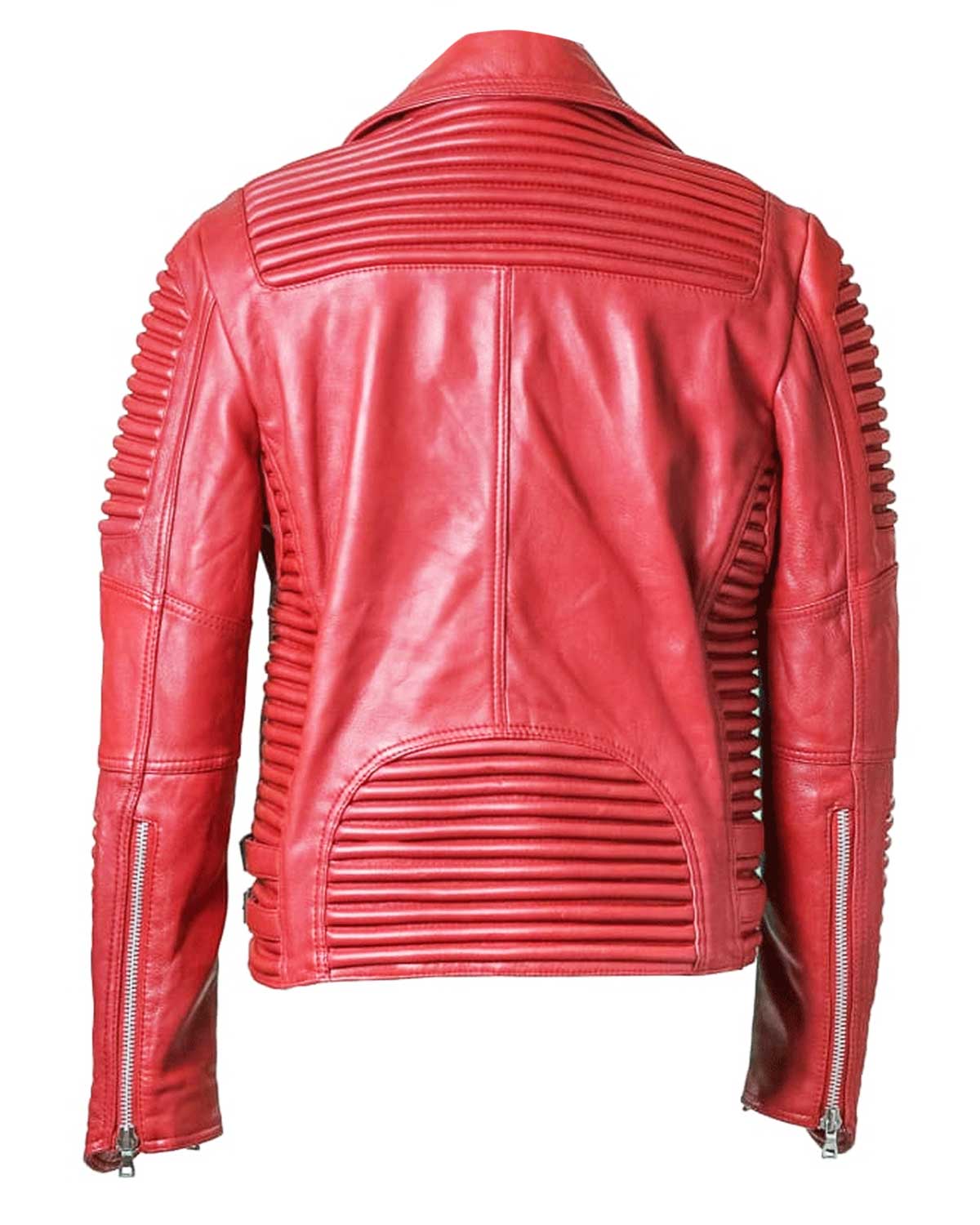 Mens  Godspeed Biker Padded Leather Jacket