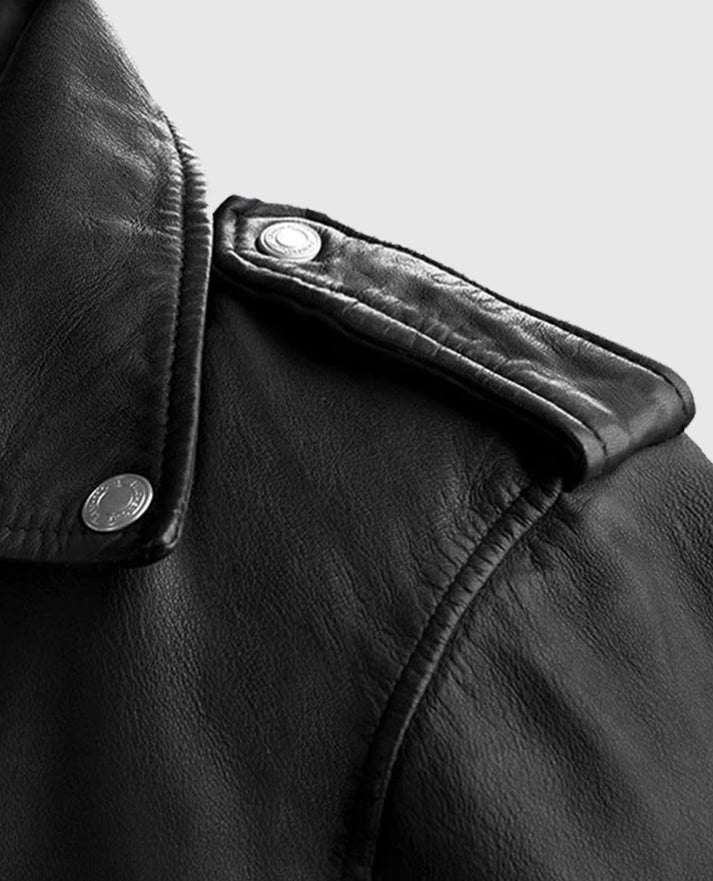 Men's Biker Beast Black  Leather Jacket