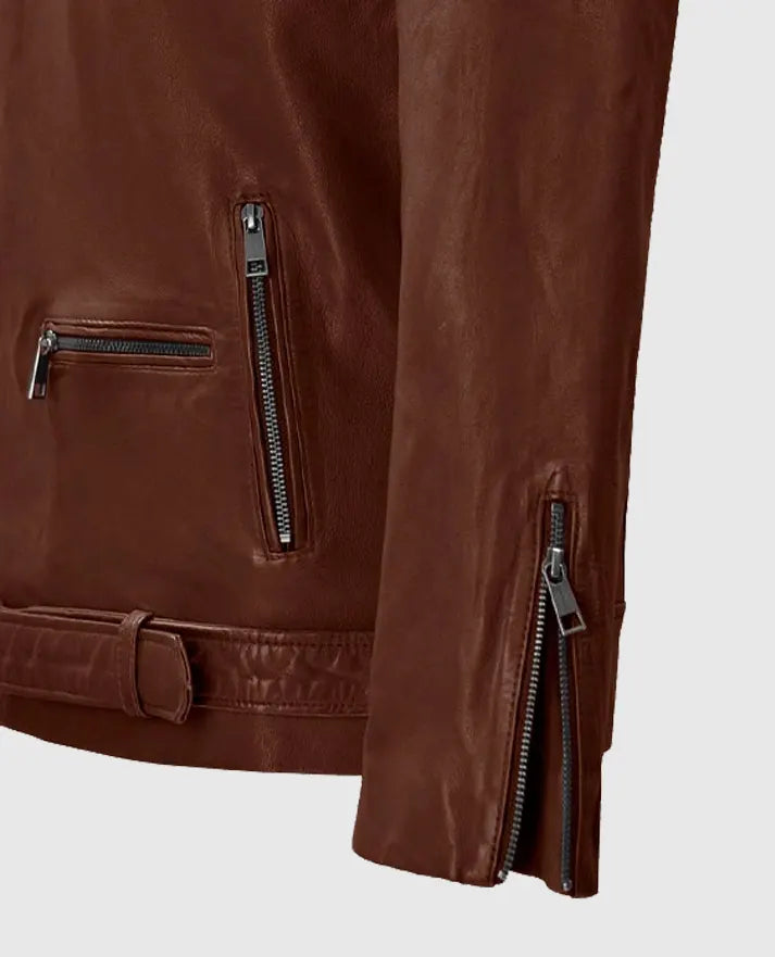 Men's Tan Rutland Riding Leather Jacket