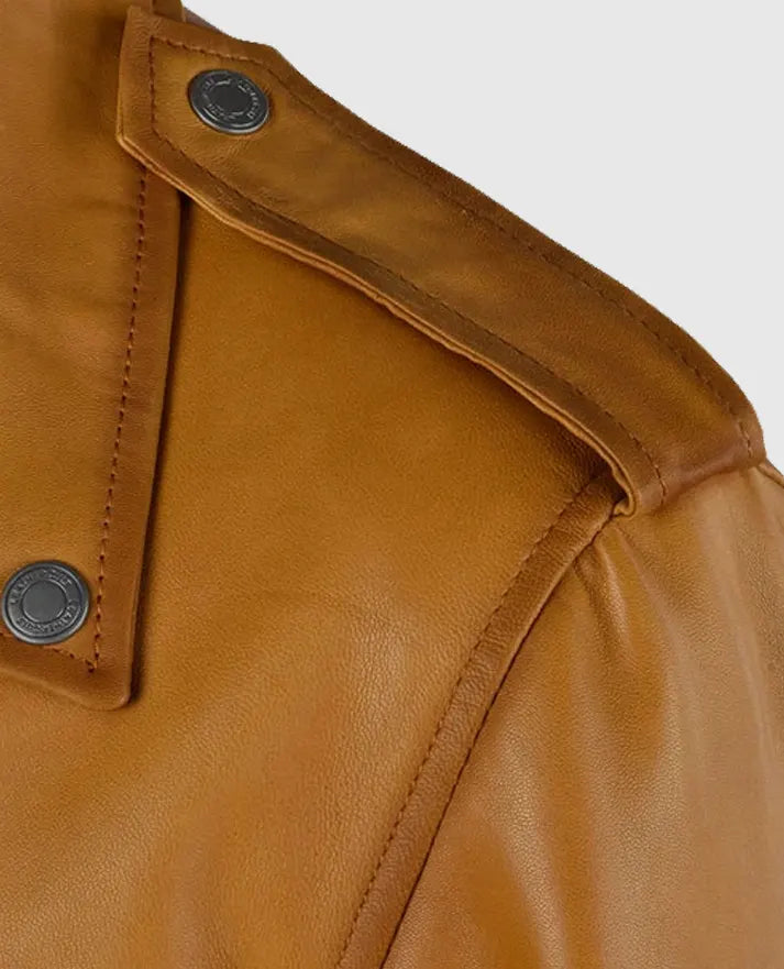 Men's Rutland Caramel Brown Riding Leather Jacket