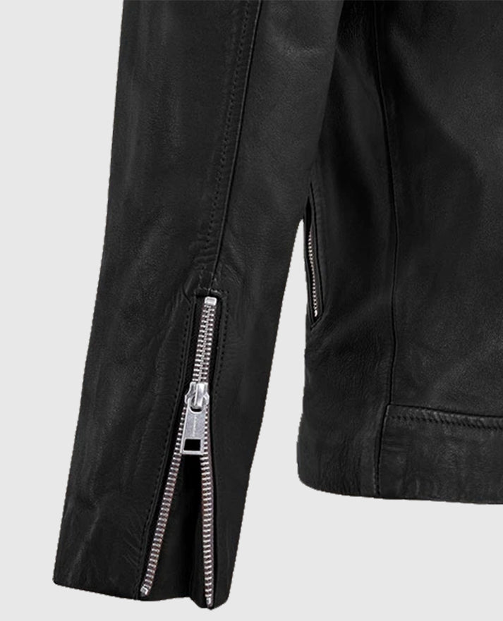 Men's Biker Beast Black  Leather Jacket