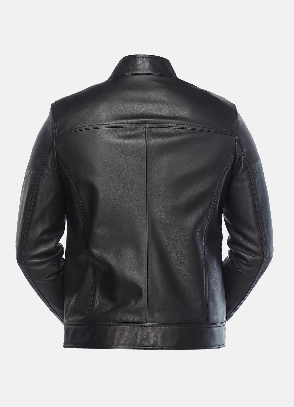 Mens oft Black Biker Leather Jacket