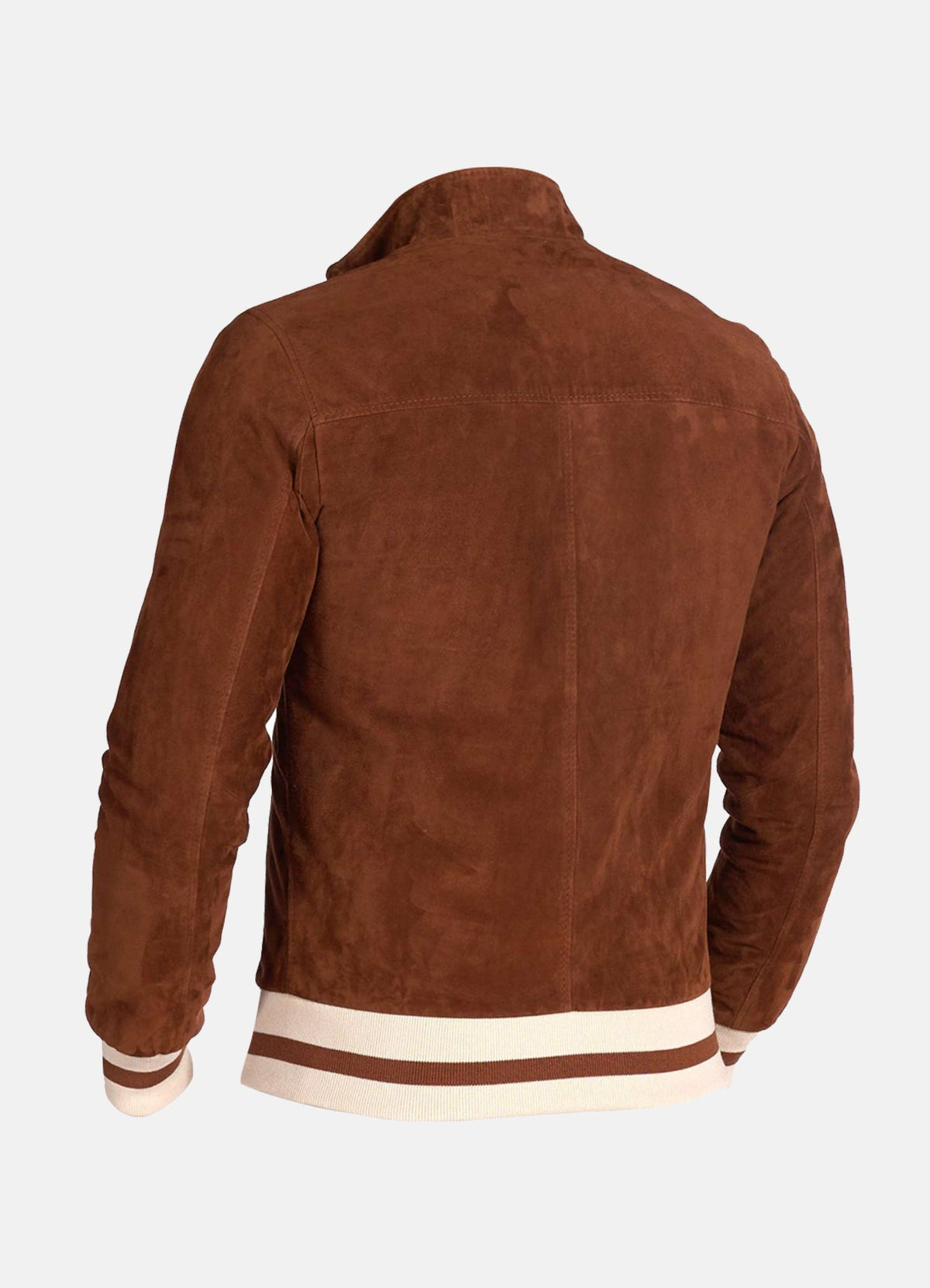 Mens limfit Brown Suede Leather Jacket