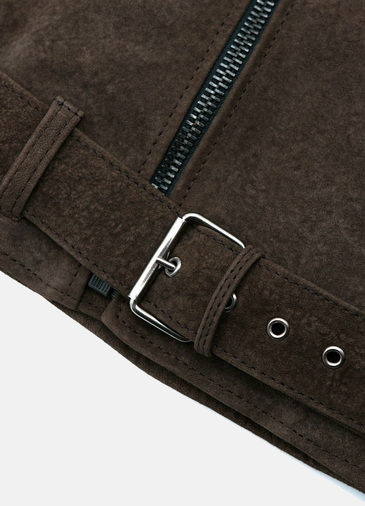 Mens oft Umber Suede Leather Jacket