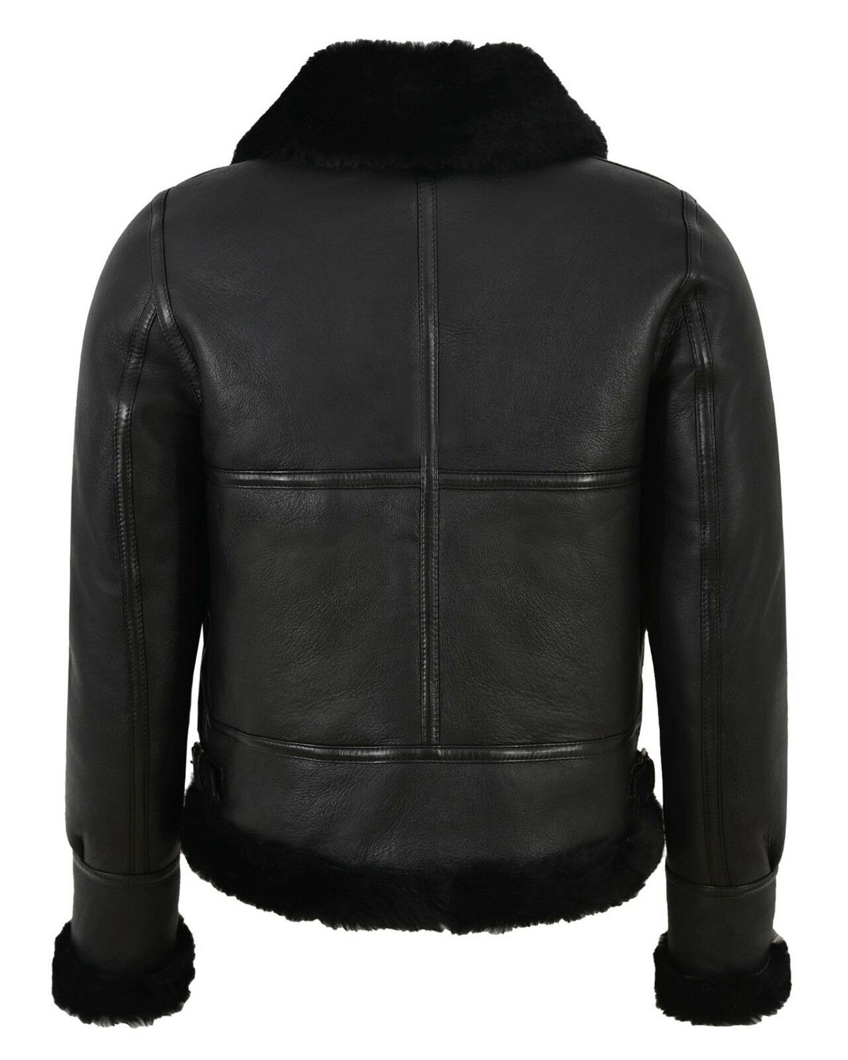 Womens RAF B3 Flying Bomber Aviator Style Leather Jacket