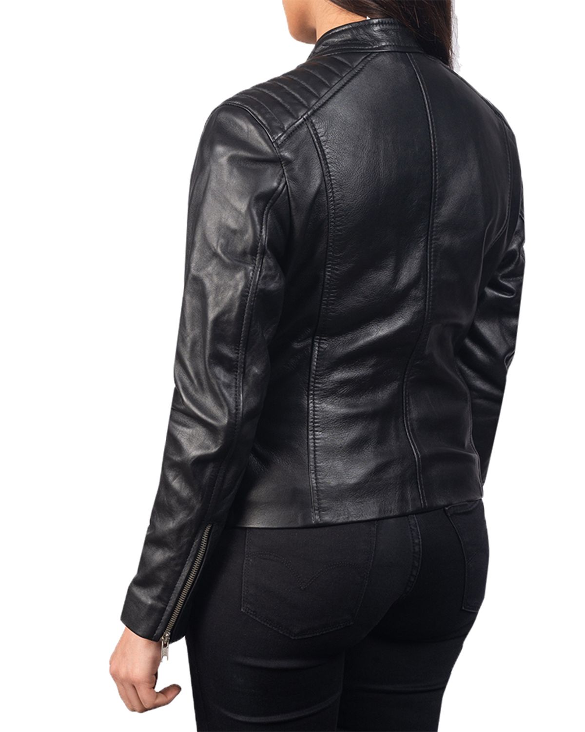 Womens Slim Fit Biker Jacket