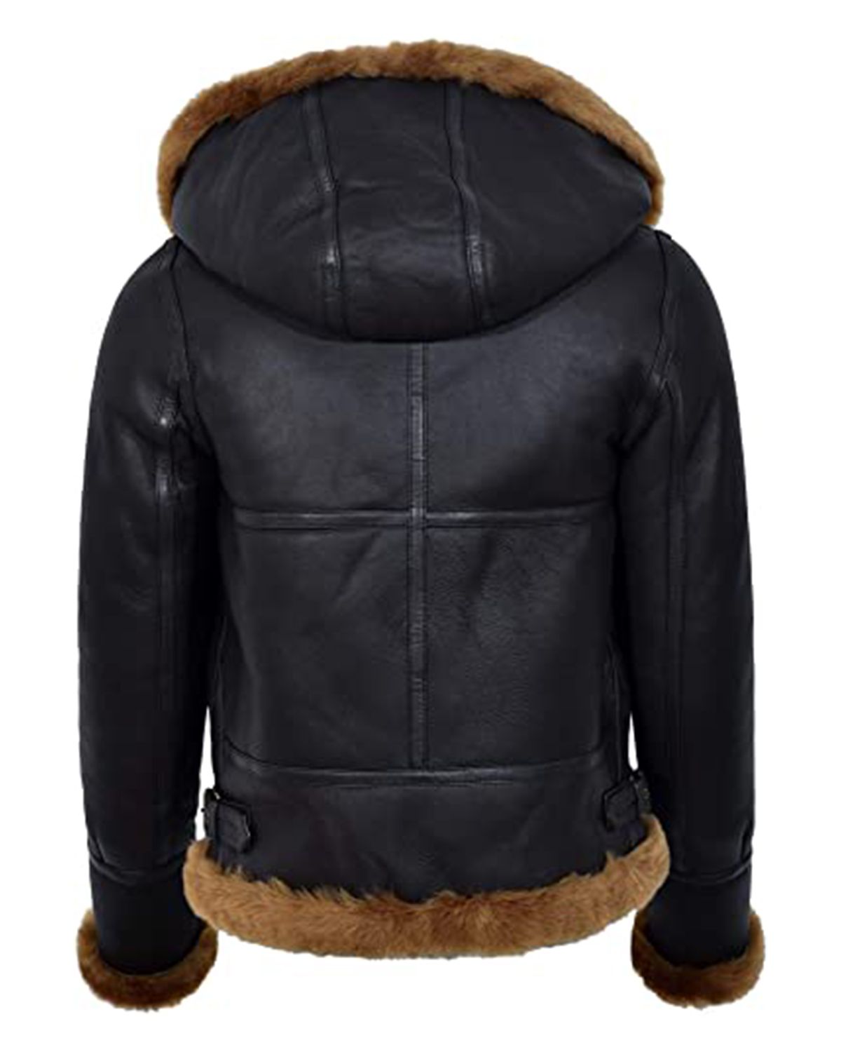 Womens Black Hooded B3 Flying Jacket