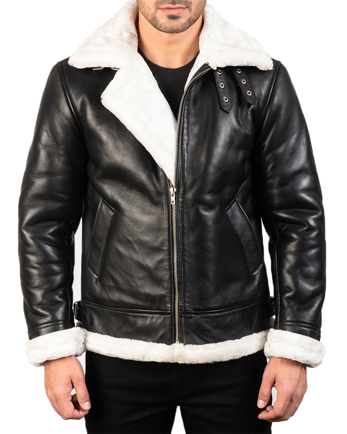 Mens B3 Bomber Leather Jacket