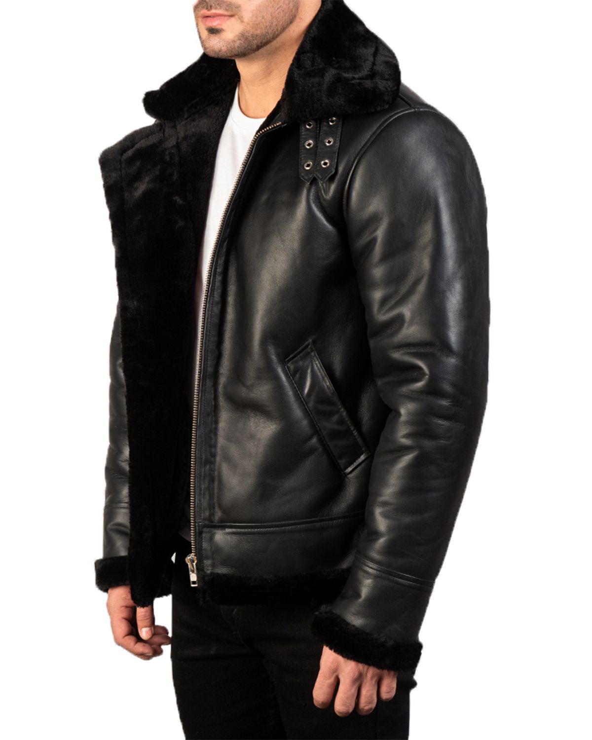 Mens B3 Bomber Leather Jacket