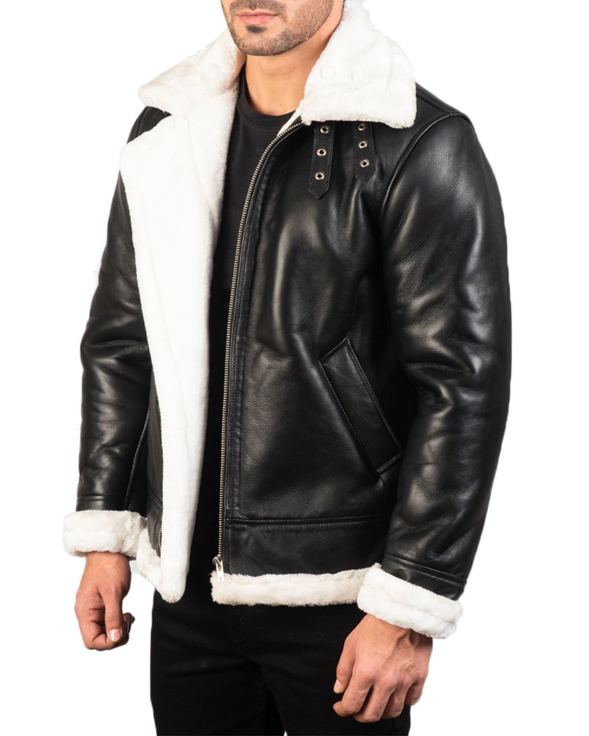 Mens B3 Bomber Leather Jacket