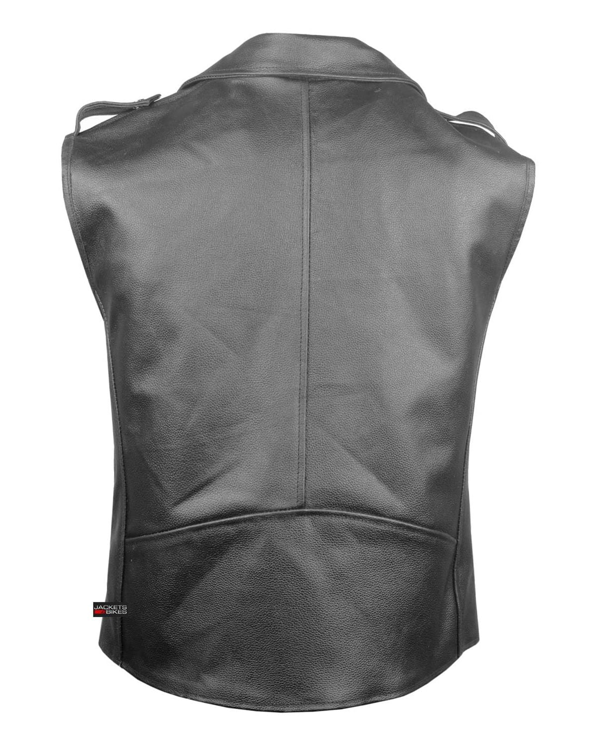 Mens Classic Leather Vest For Biker