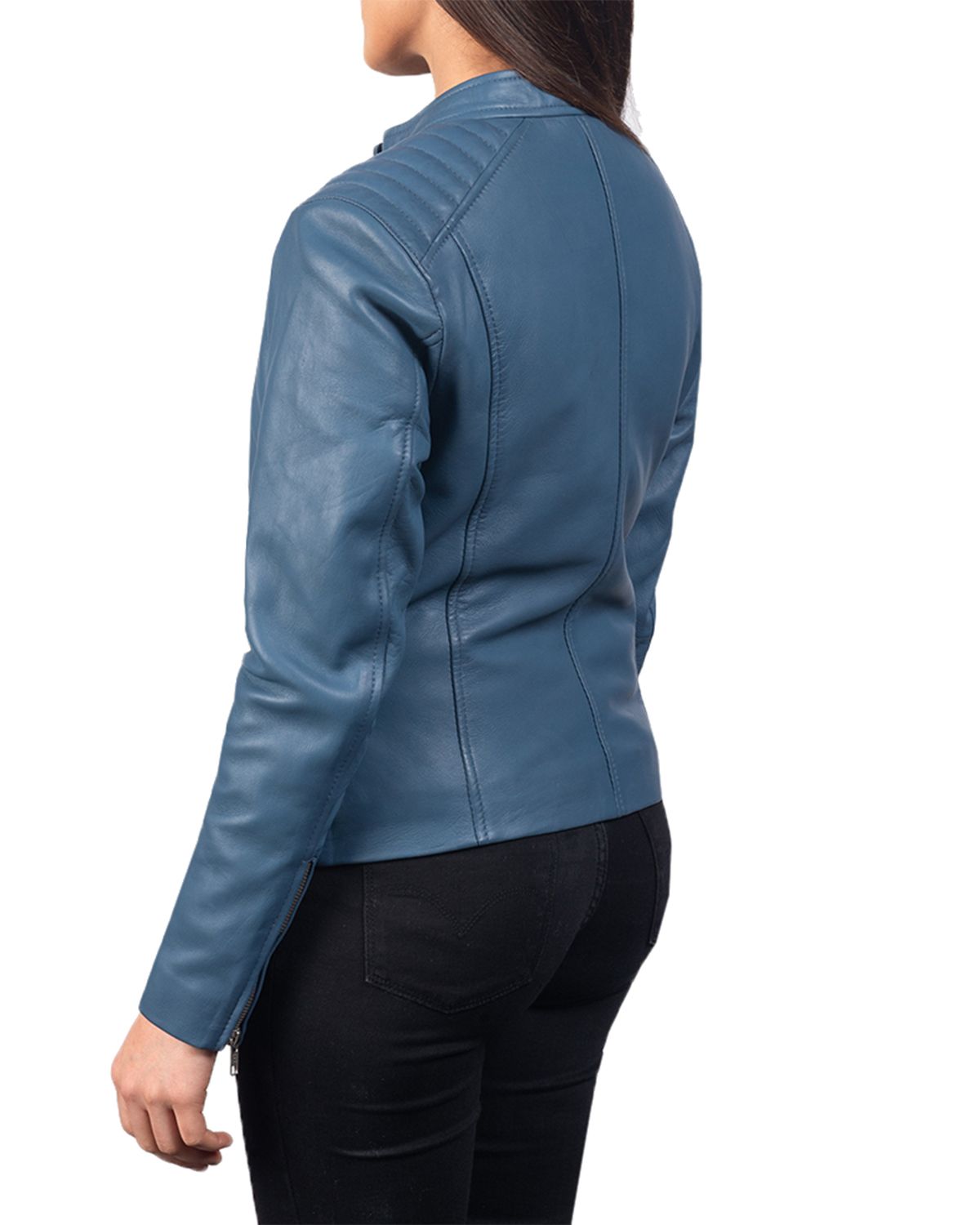 Womens Slim Fit Biker Jacket