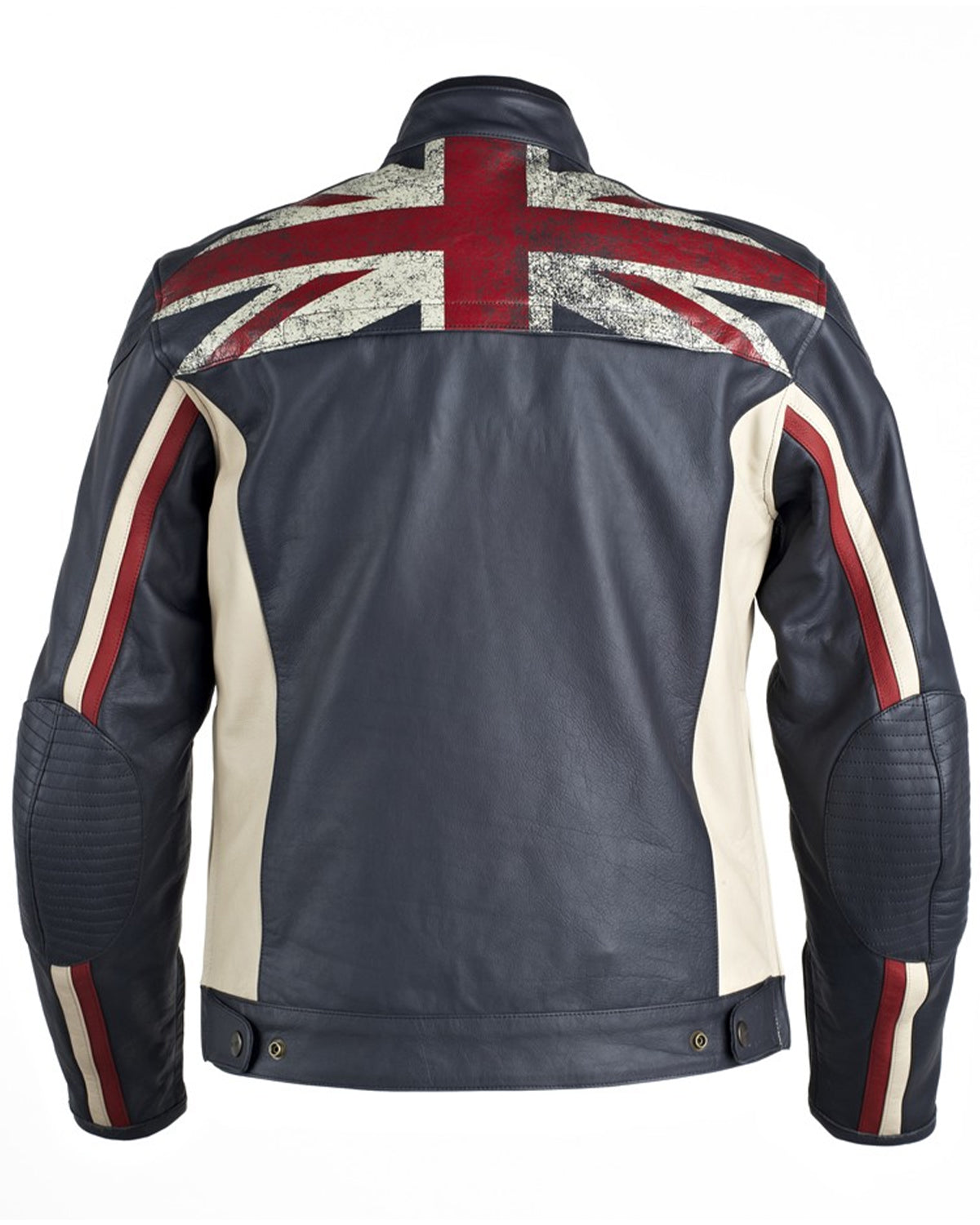 Black New UK Flag Leather Jackets For Mens