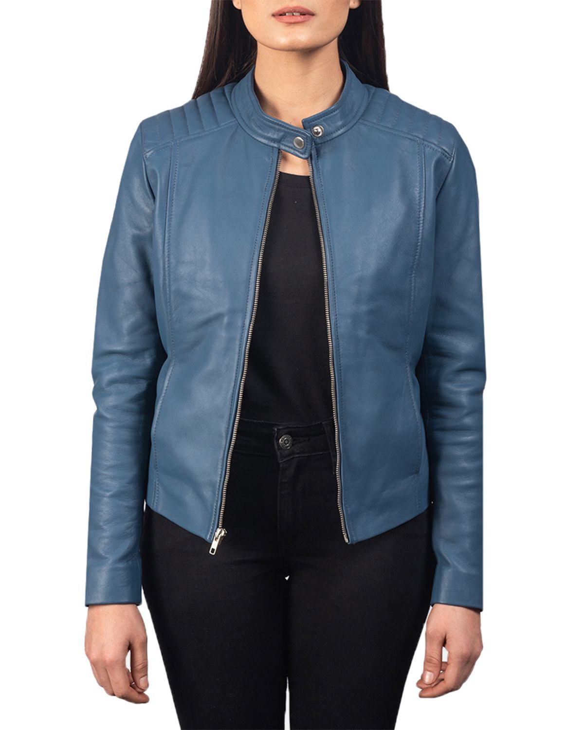 Womens Slim Fit Biker Jacket