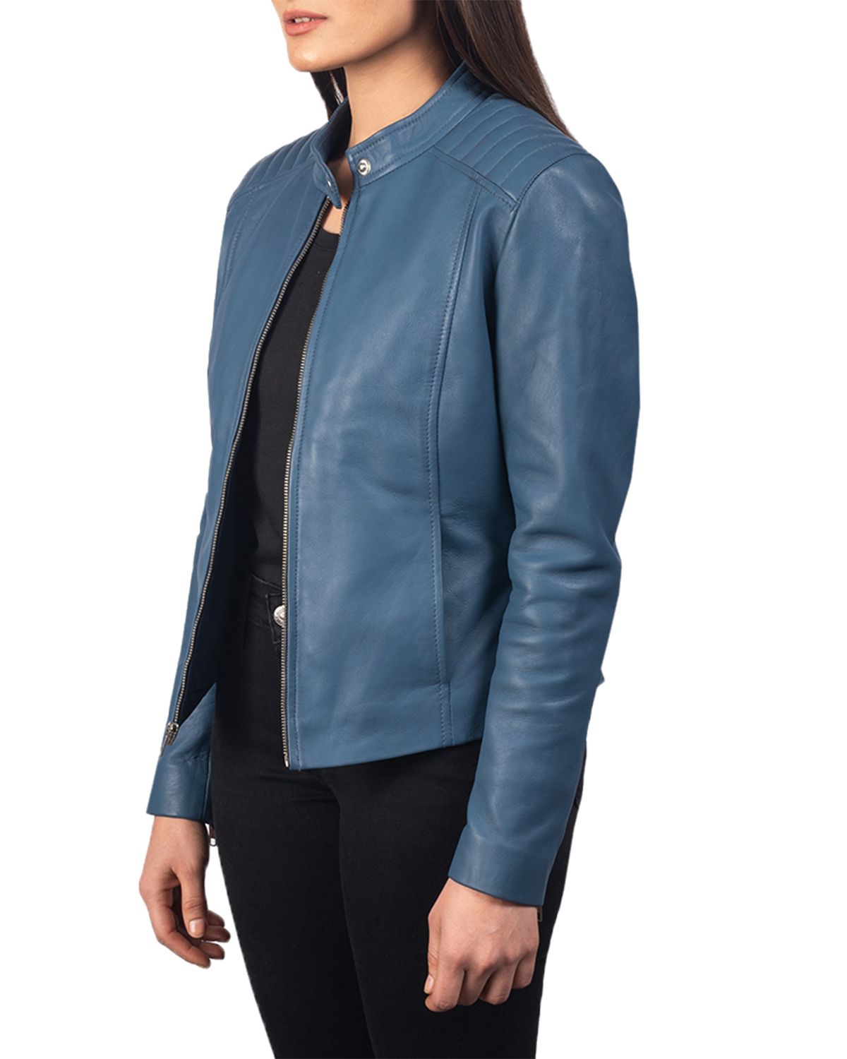 Womens Slim Fit Biker Jacket