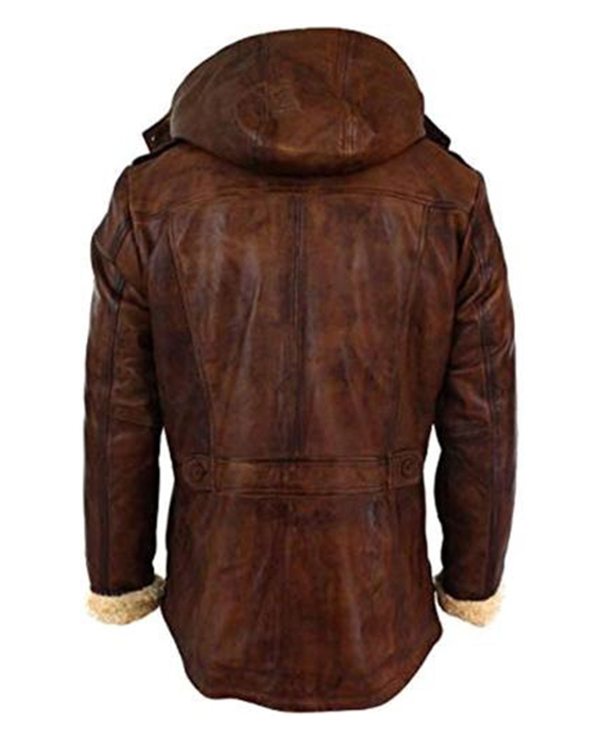 Mens Detachable Brown Duffle Coat