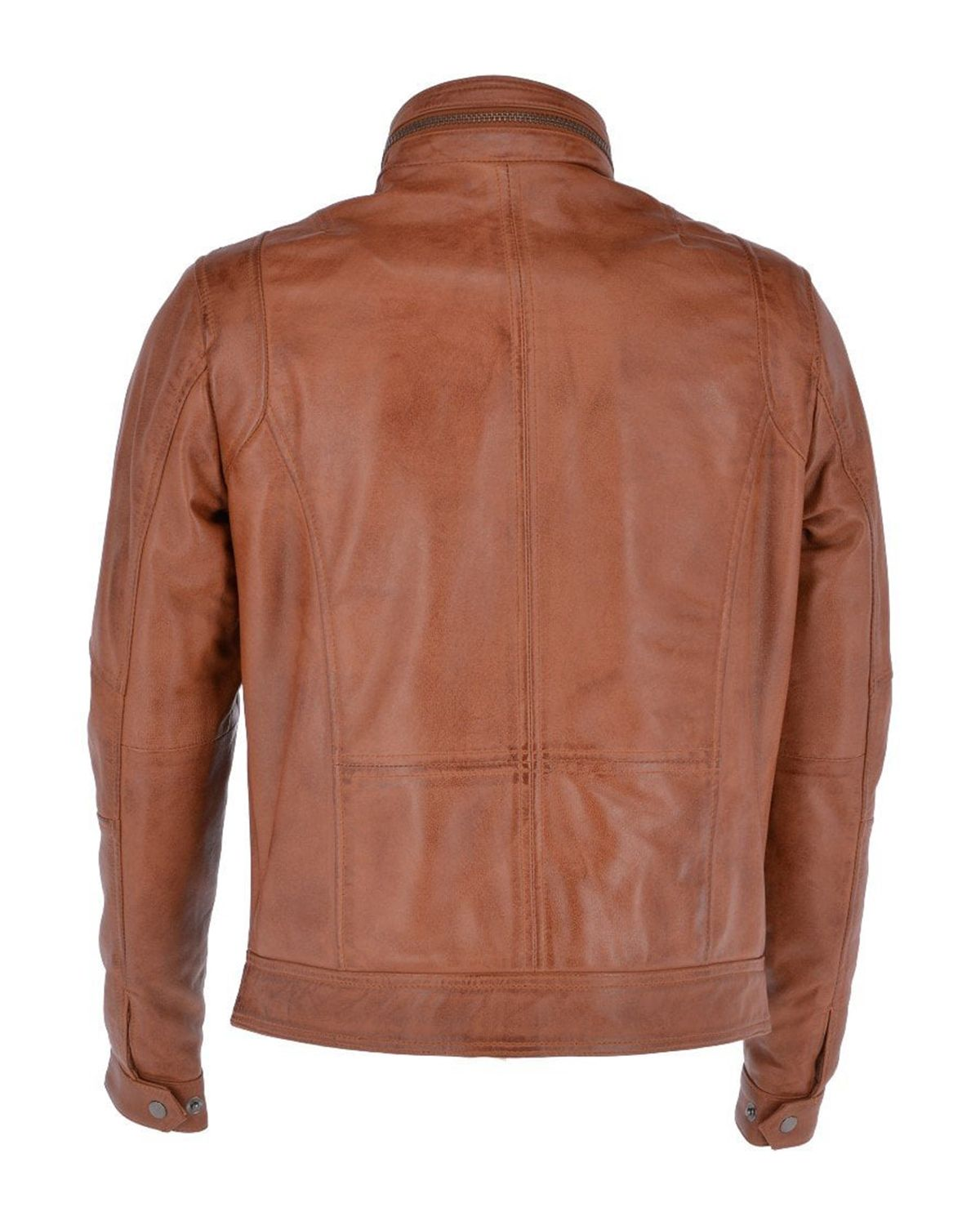 Mens Seven Pocket Biker Real Leather Jacket