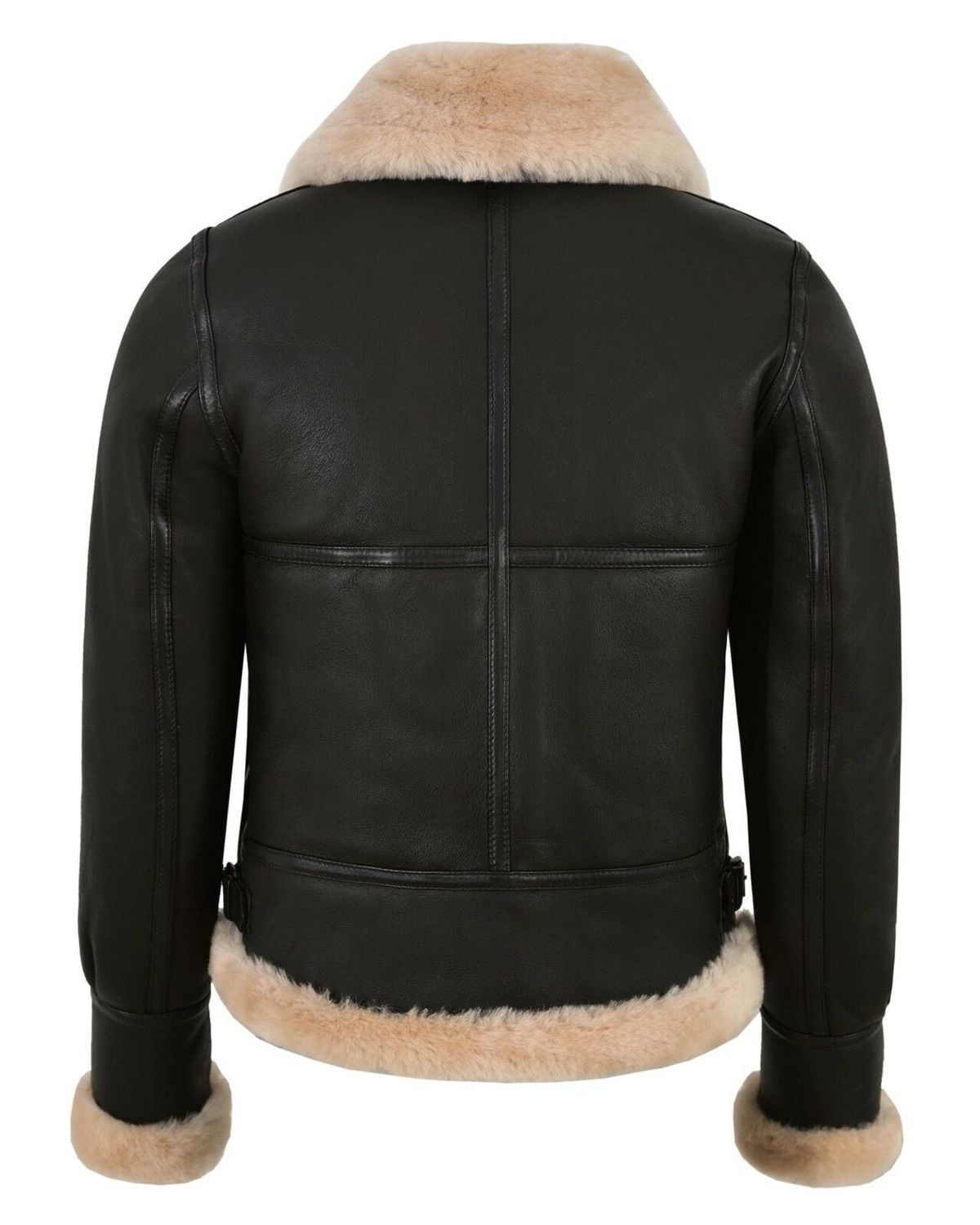 Womens RAF B3 Flying Bomber Aviator Style Leather Jacket
