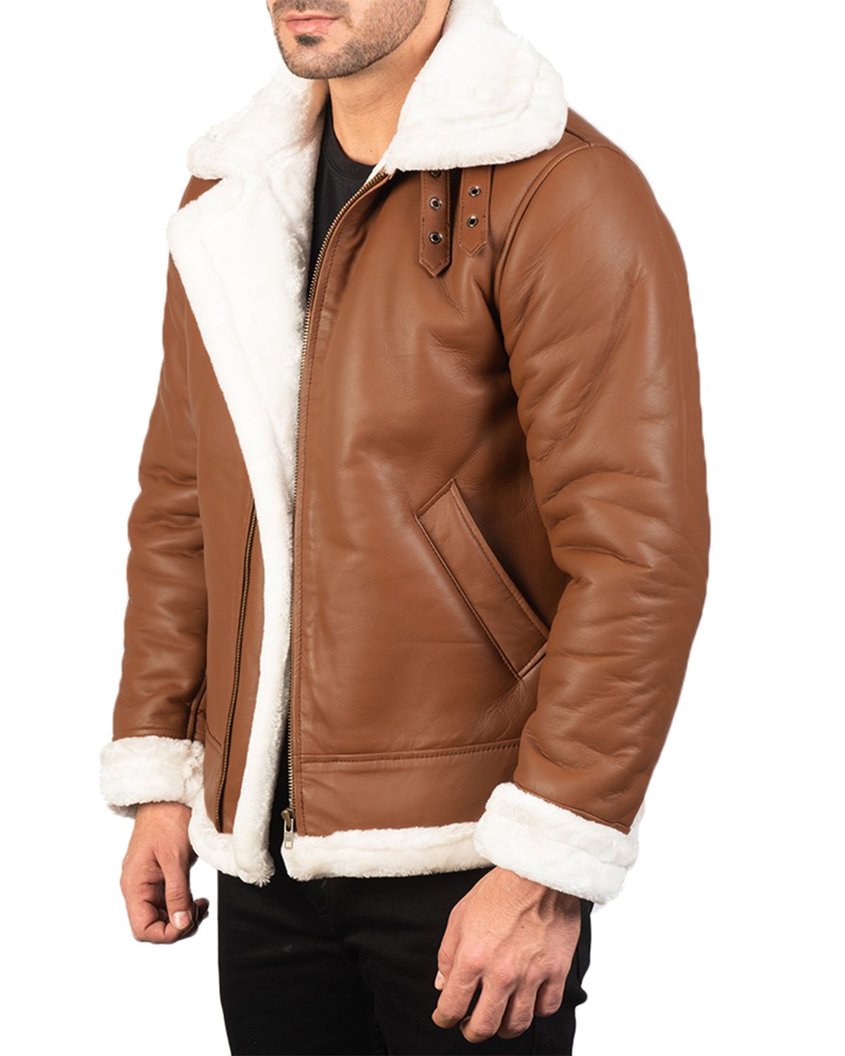 Mens B3 Bomber Leather Jacket