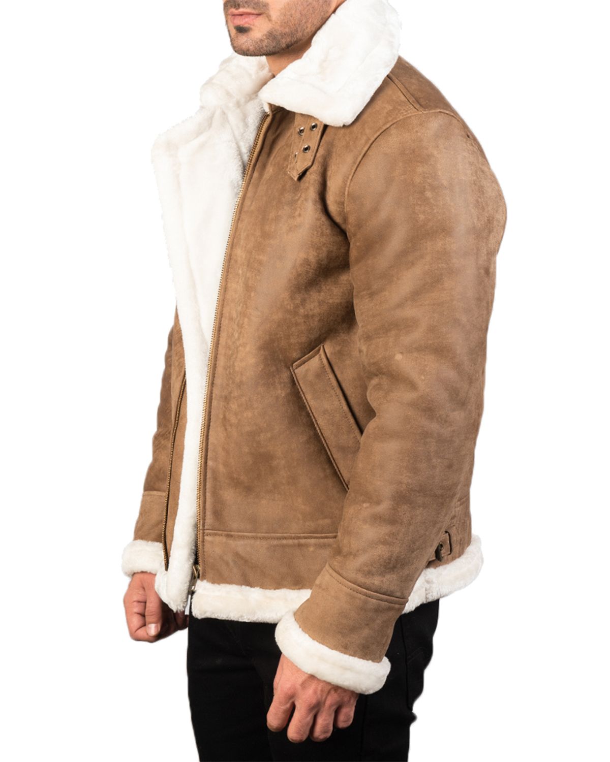 Mens B3 Bomber Leather Jacket