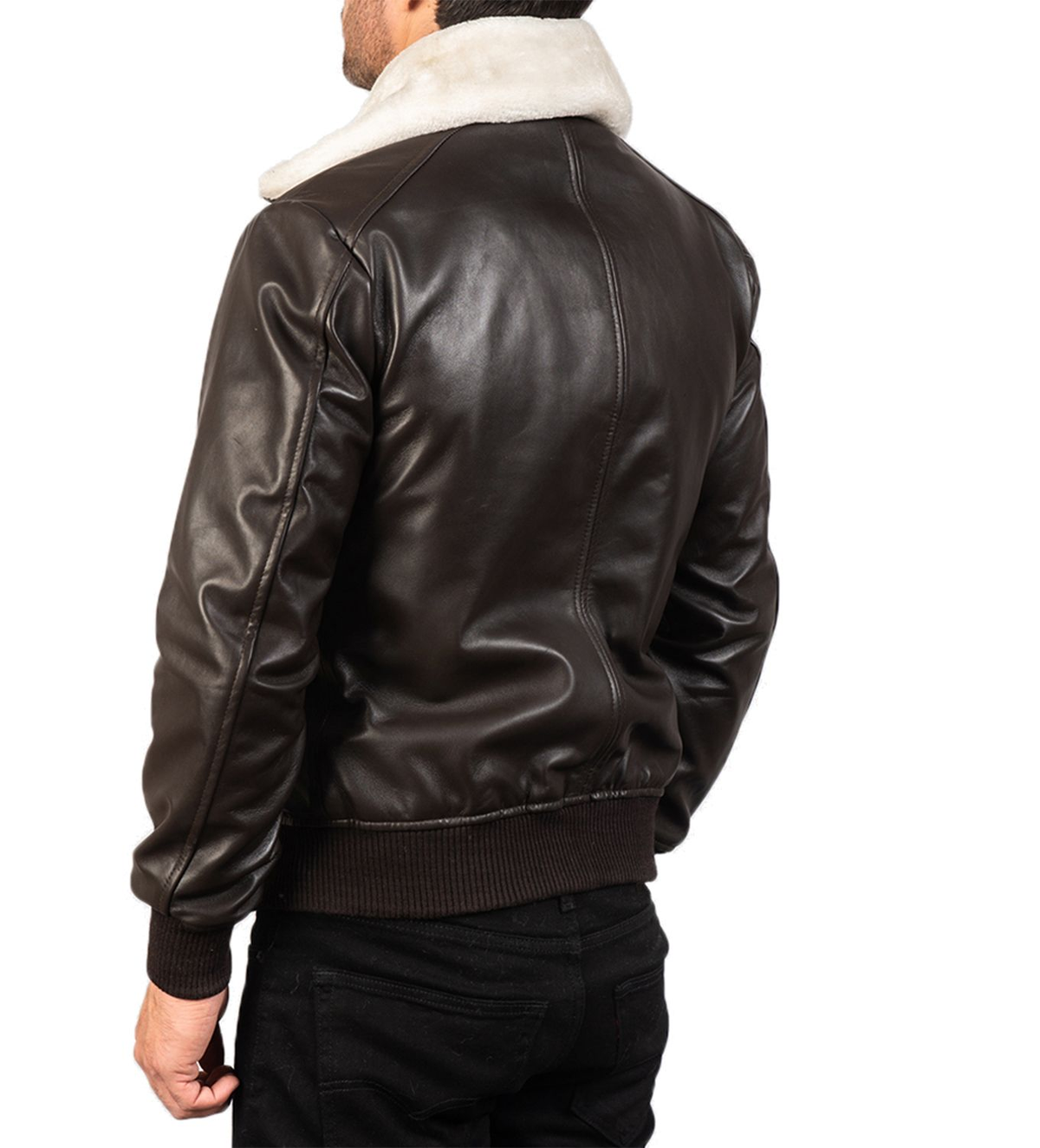 Mens G-1 Bomber Real Sheepskin Leather Jacket