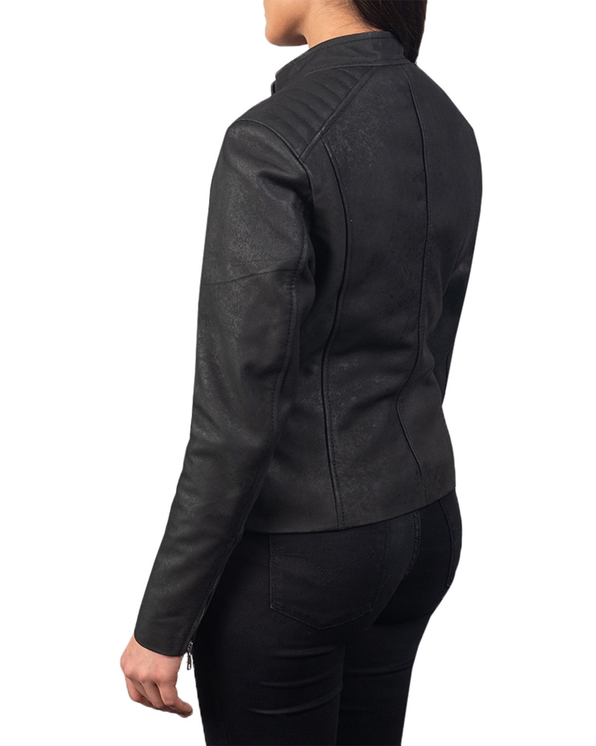 Womens Slim Fit Biker Jacket