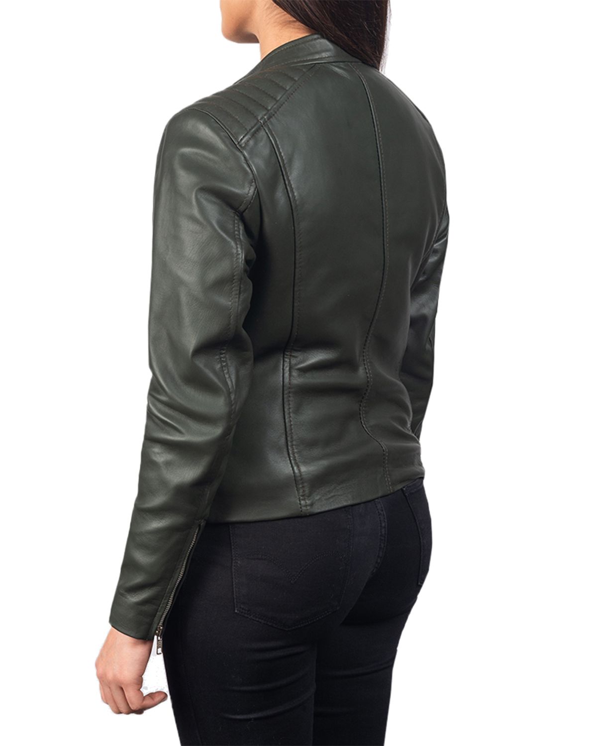 Womens Slim Fit Biker Jacket