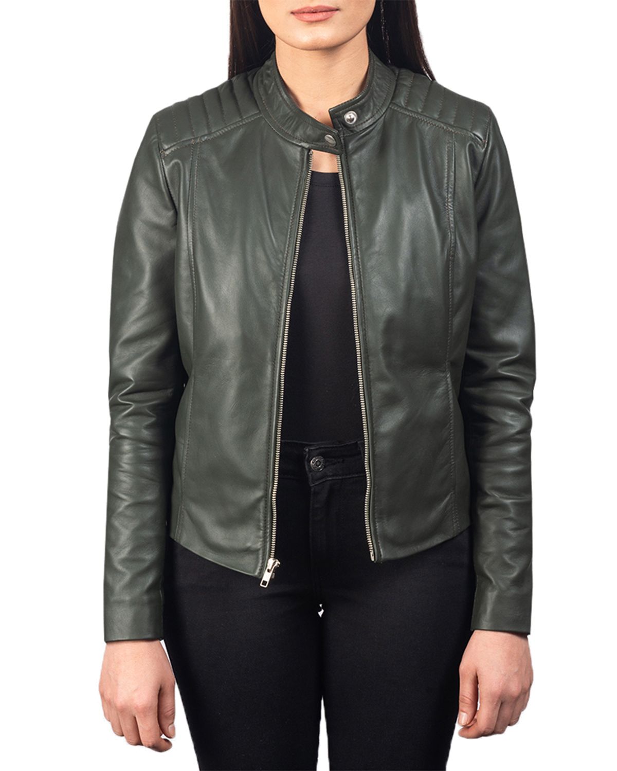 Womens Slim Fit Biker Jacket