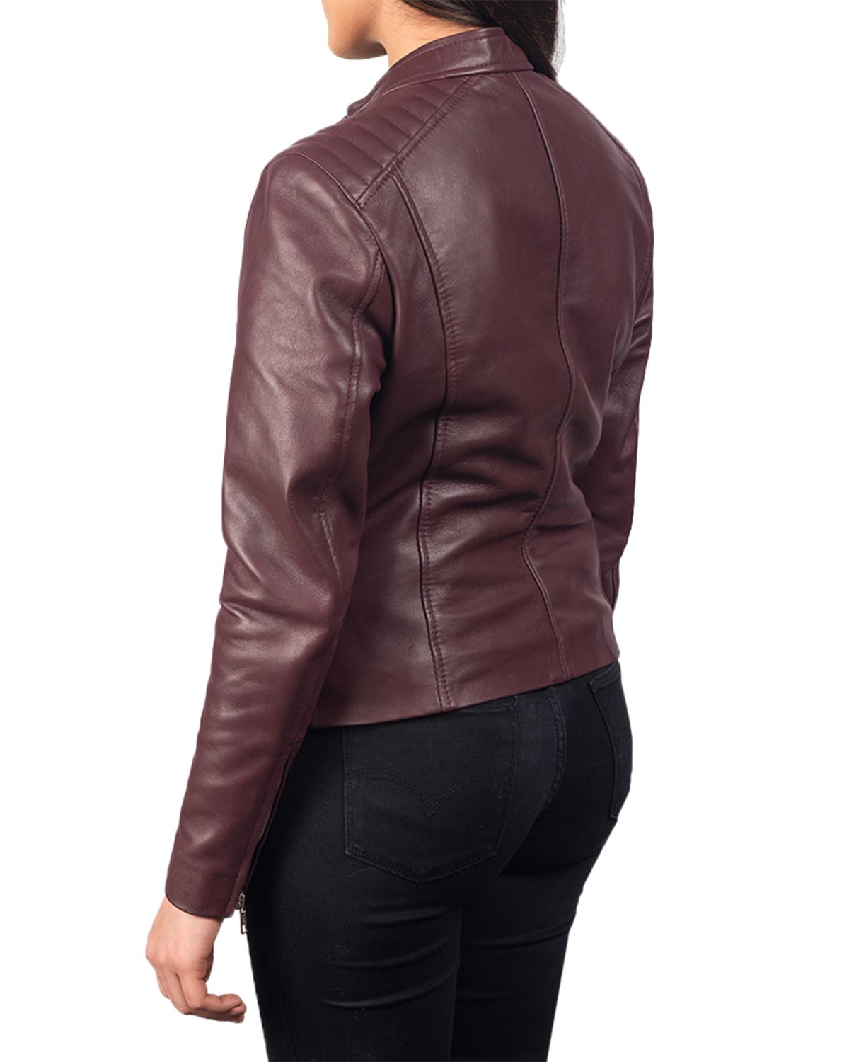 Womens Slim Fit Biker Jacket