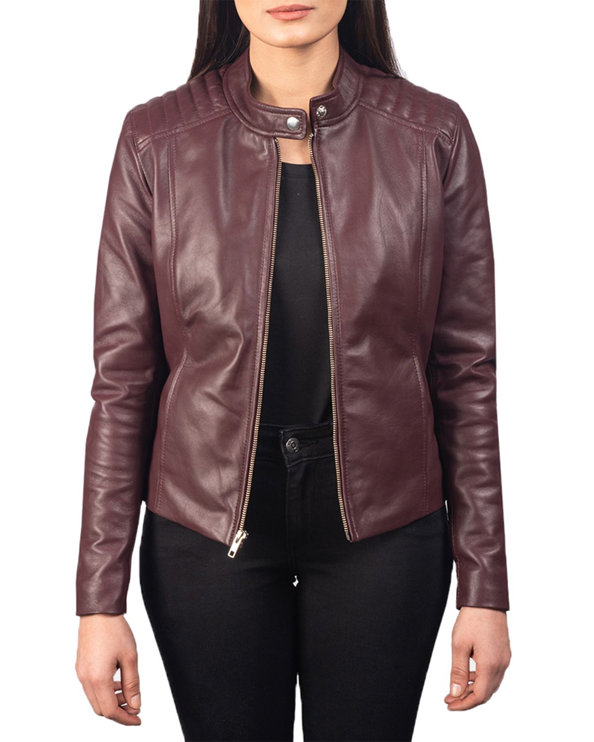 Womens Slim Fit Biker Jacket
