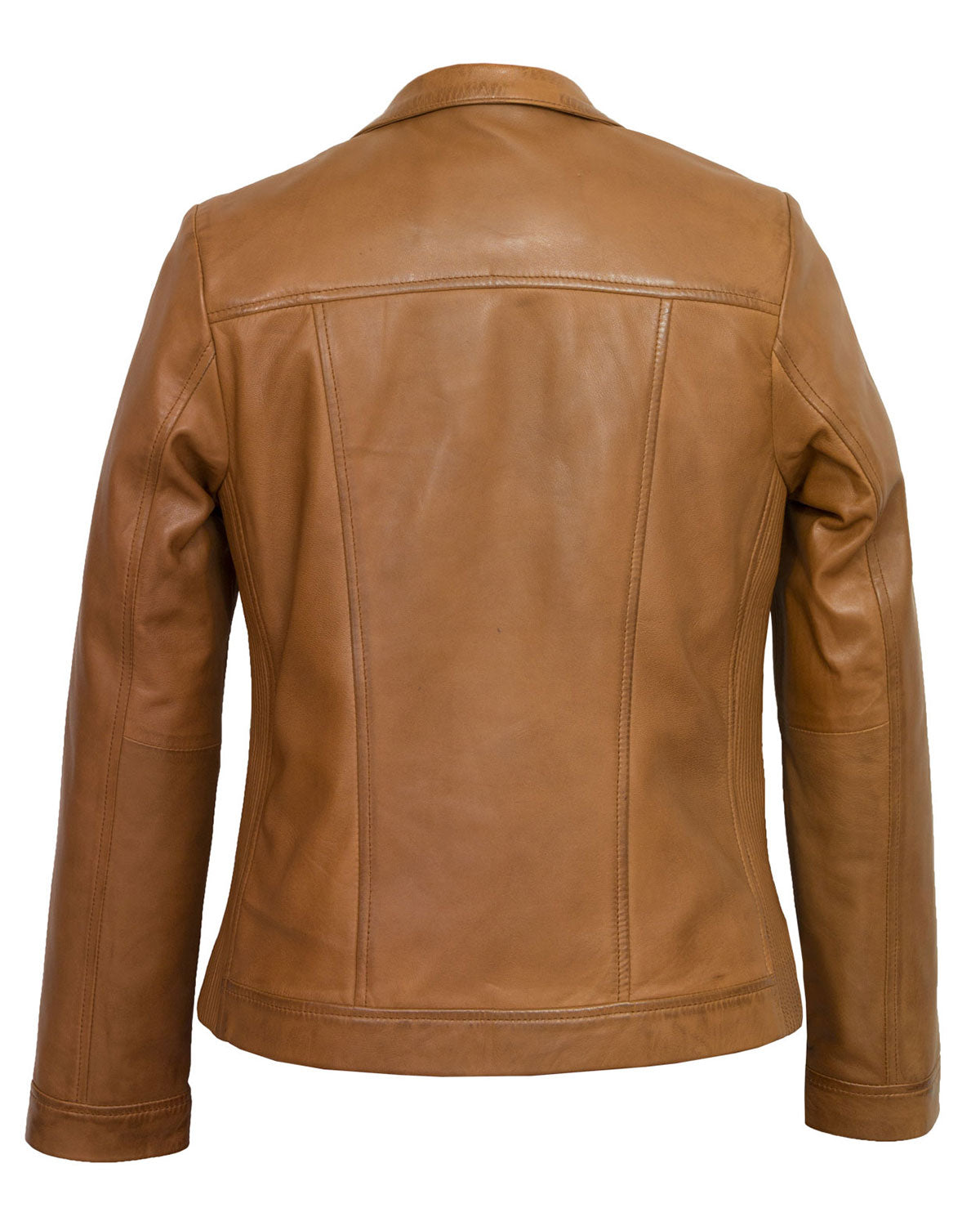 Womens  Tan Leather Jacket